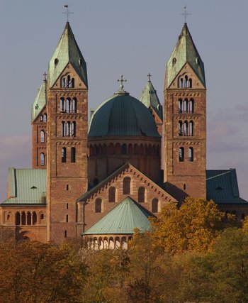 Blick auf den Dom zu Speyer Blick auf den Dom zu Speyer